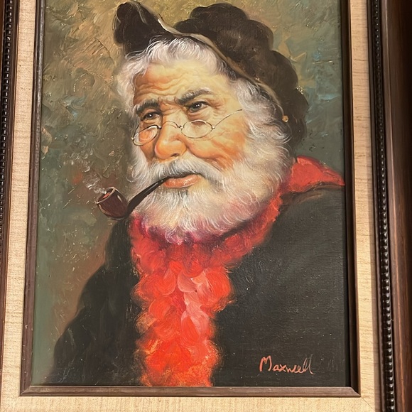 Artwork Oil on Canvas Painting by Maxwell Artistic Interiors Certified Authentic - Picture 3 of 9